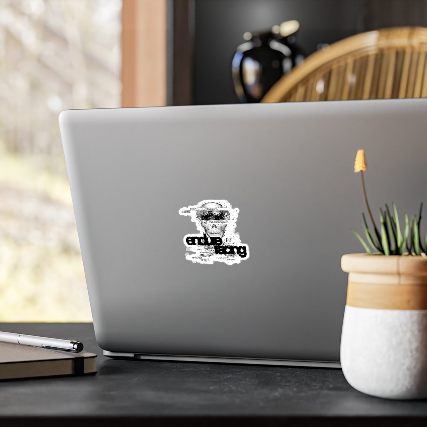 Glitch kiss cut sticker