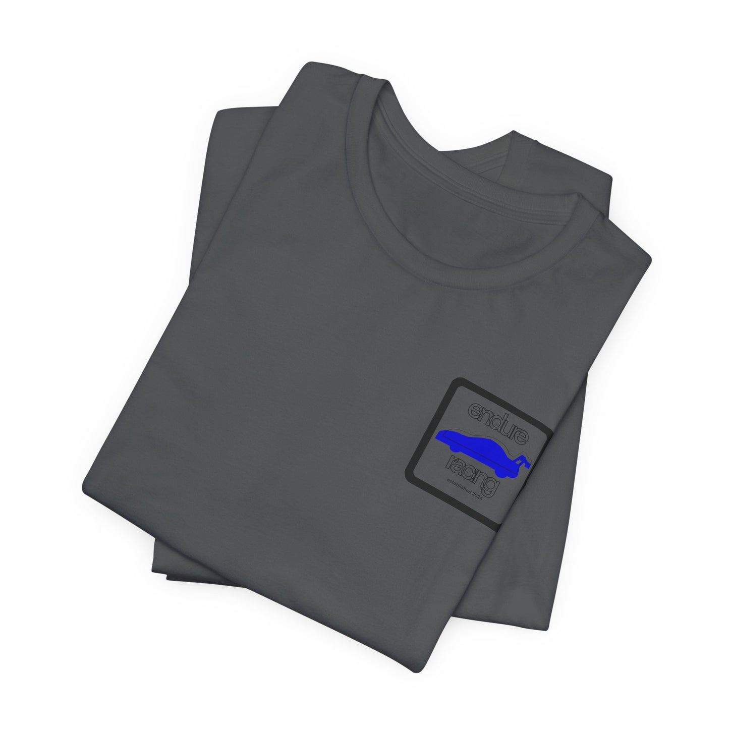 Square logo tee w back print