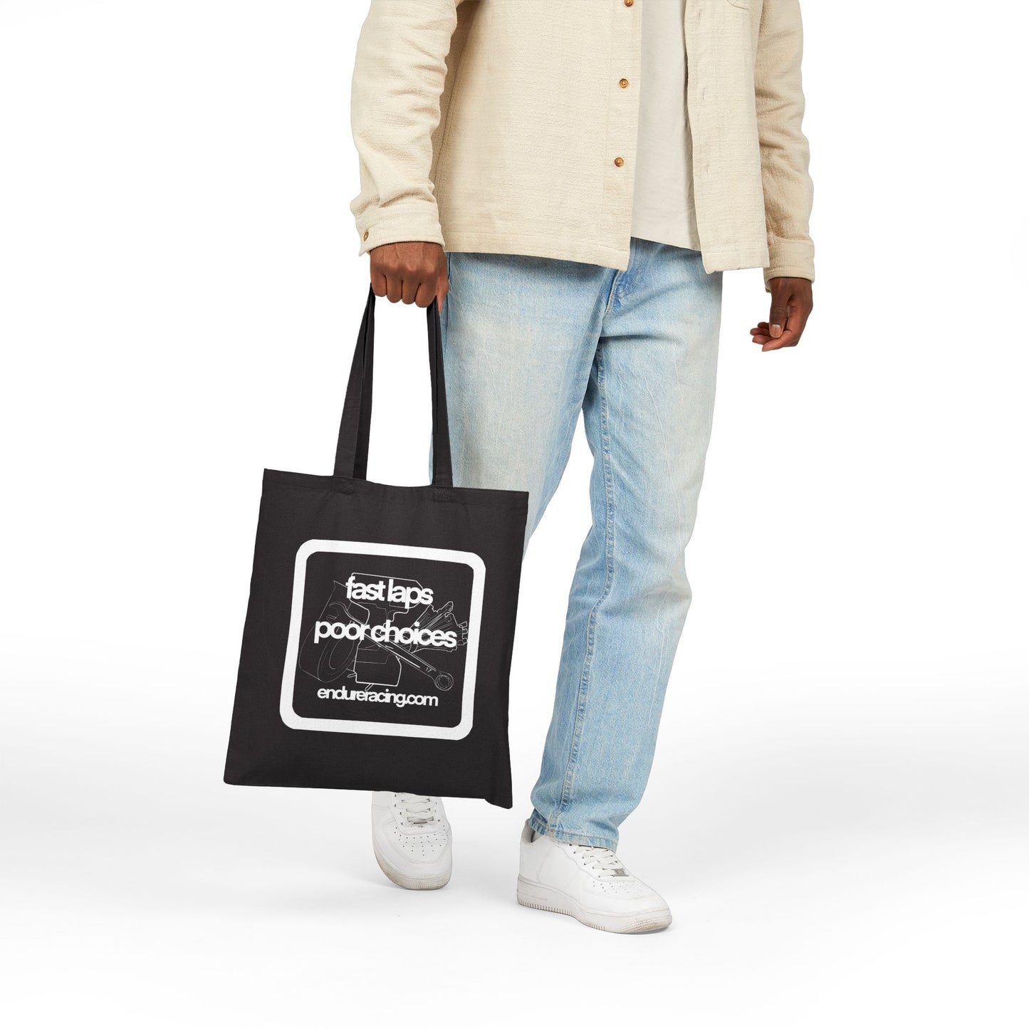 Fast Laps Poor Choices Canvas Tote Bag