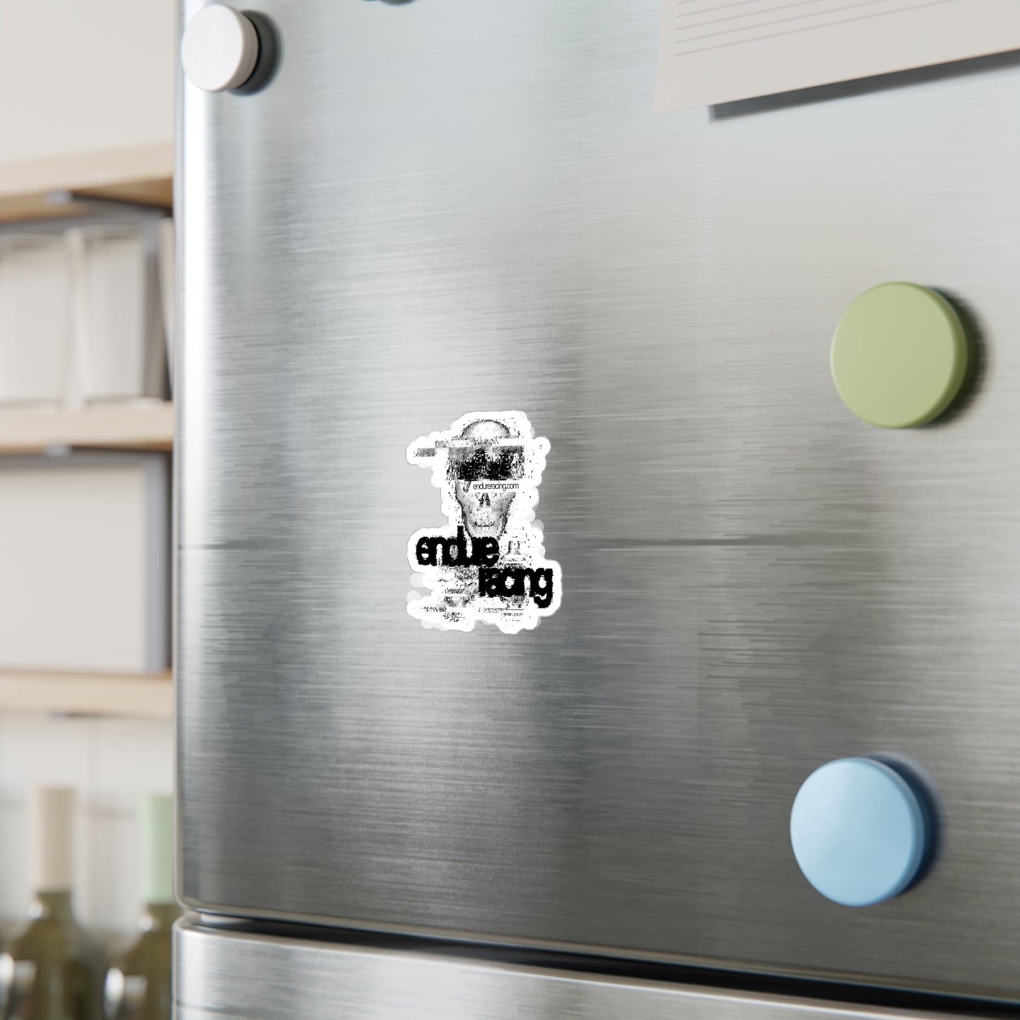 Glitch kiss cut sticker