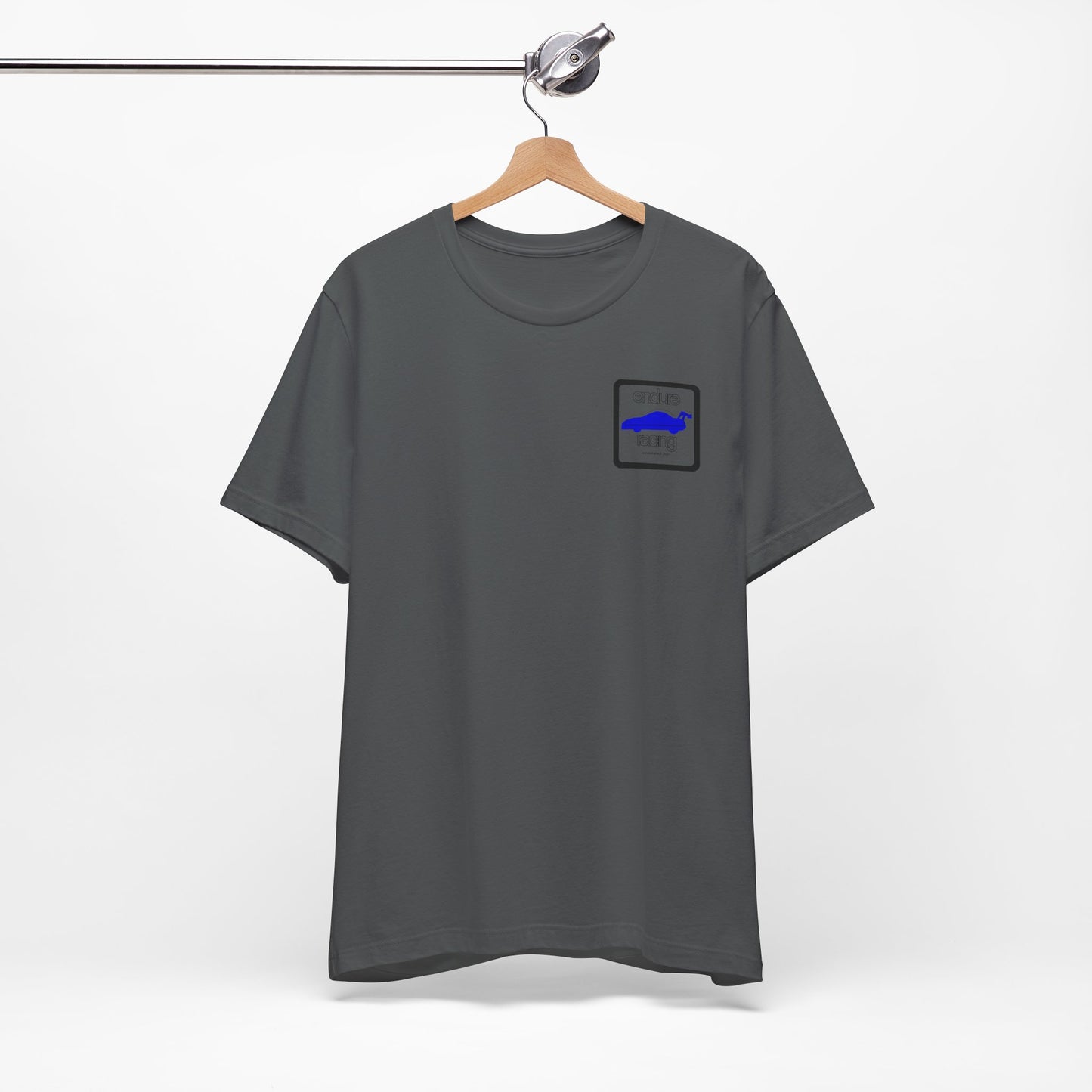 Square logo tee w back print