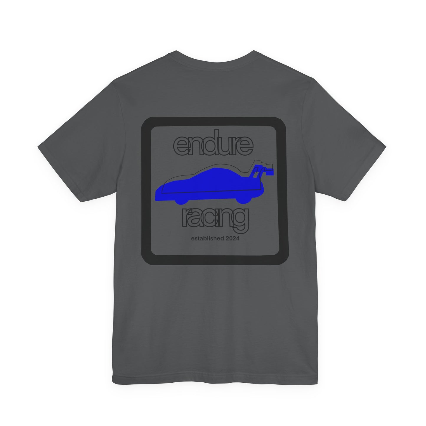 Square logo tee w back print