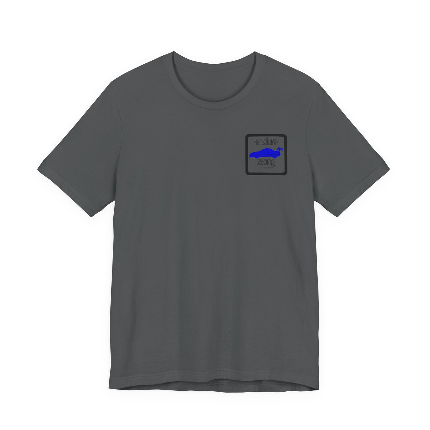 Square logo tee w back print