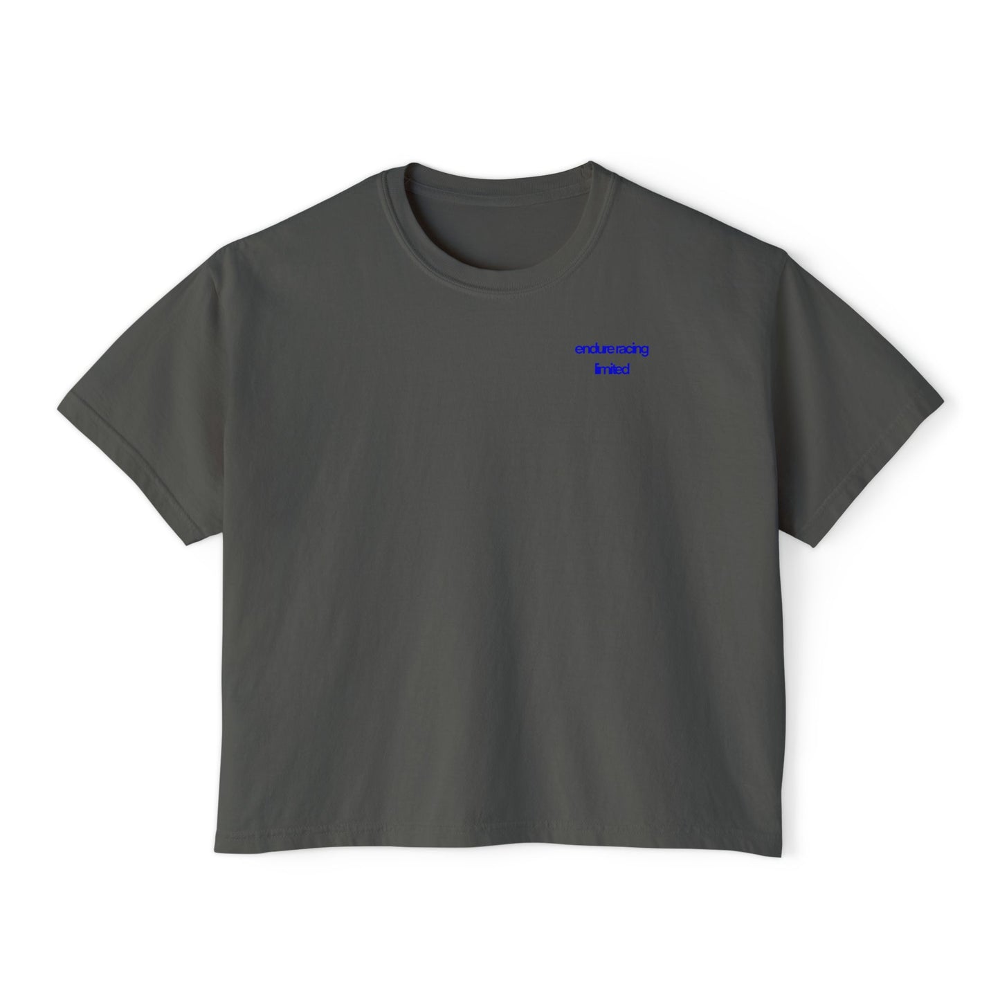 Women's boxy crop w back print